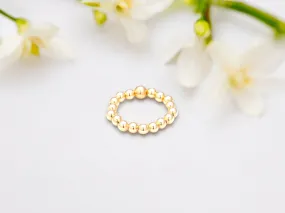 18k Gold Filled 4mm Bead Ring