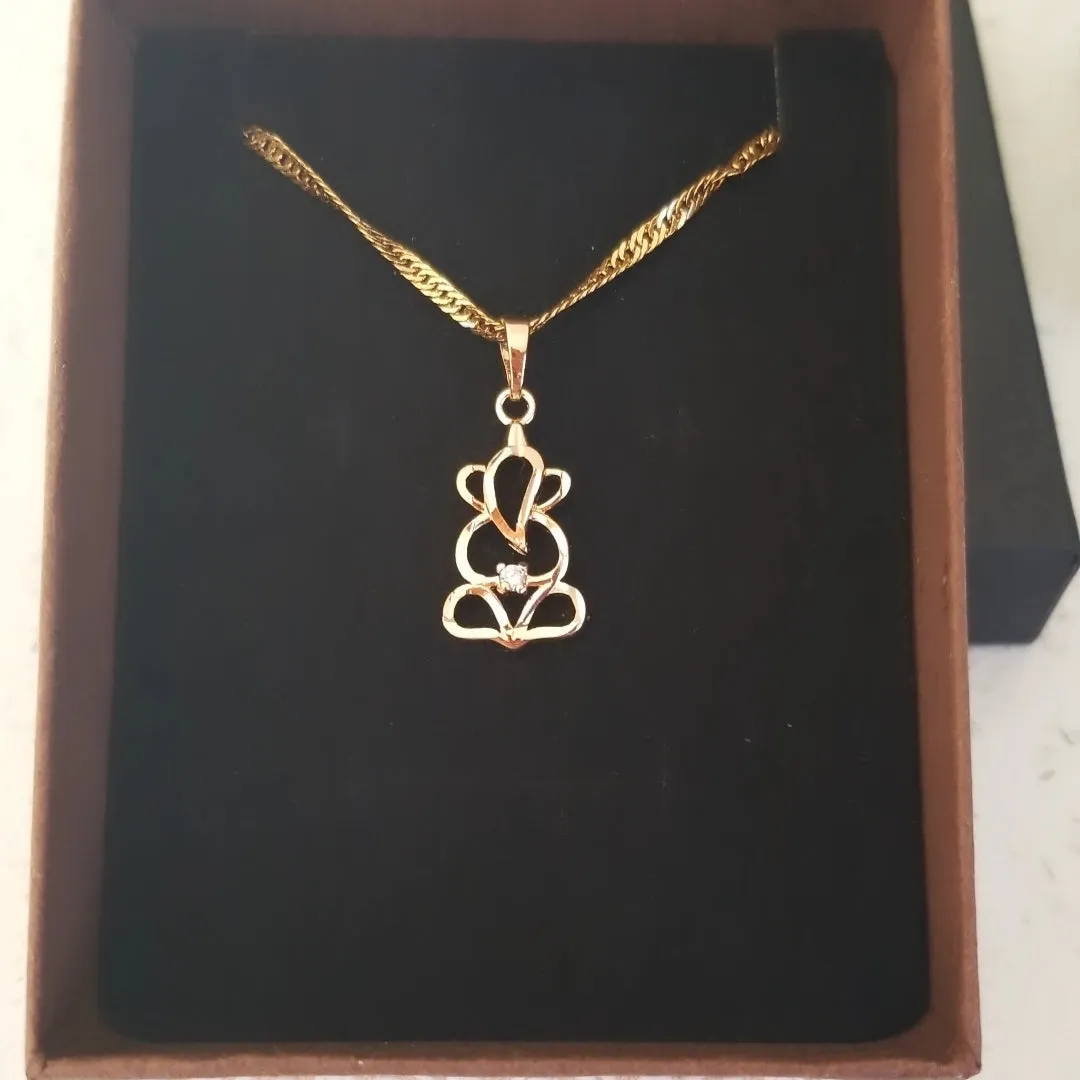 18k Gold Filled Ganesh Pendant Necklace