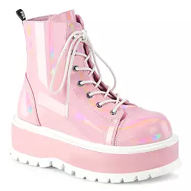 2 Inch Platform SLACKER-55 Baby Pink Holo