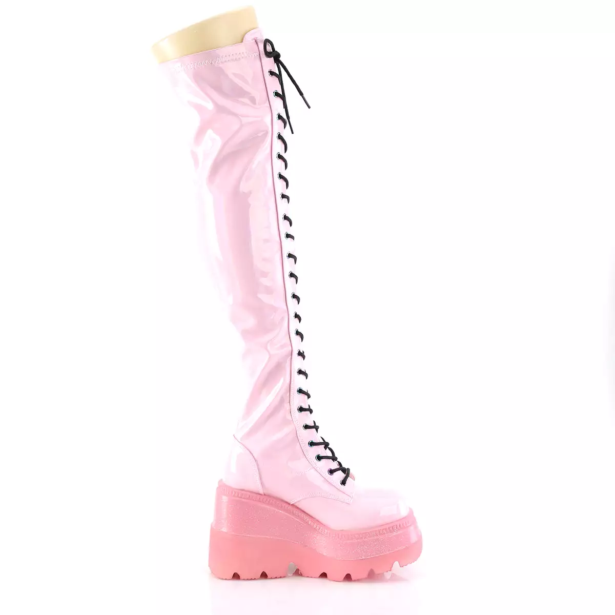 4 Inch Platform SHAKER-374-1 Baby Pink Holo