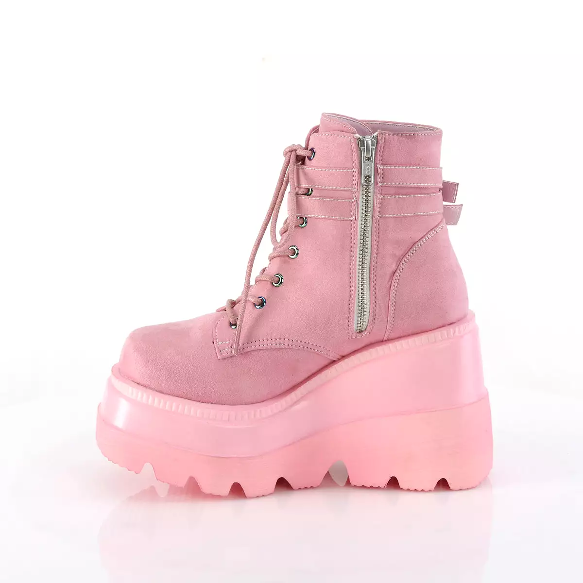 4 Inch Platform SHAKER-52 Baby Pink Suede