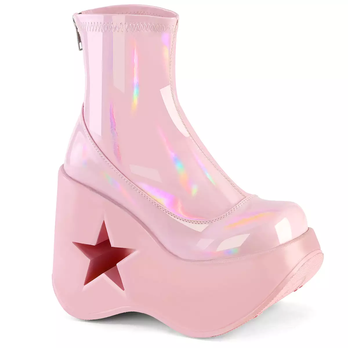 5 Inch Platform DYNAMITE-100 Baby Pink Holo