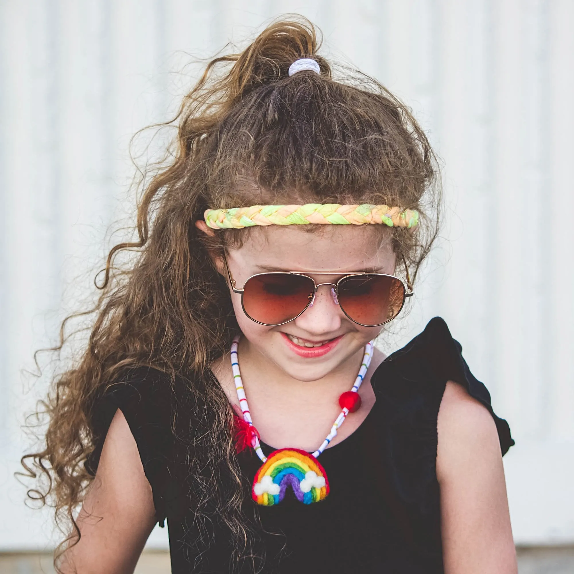 Adjustable Tie Dye Braided Headbands - 4 Pack