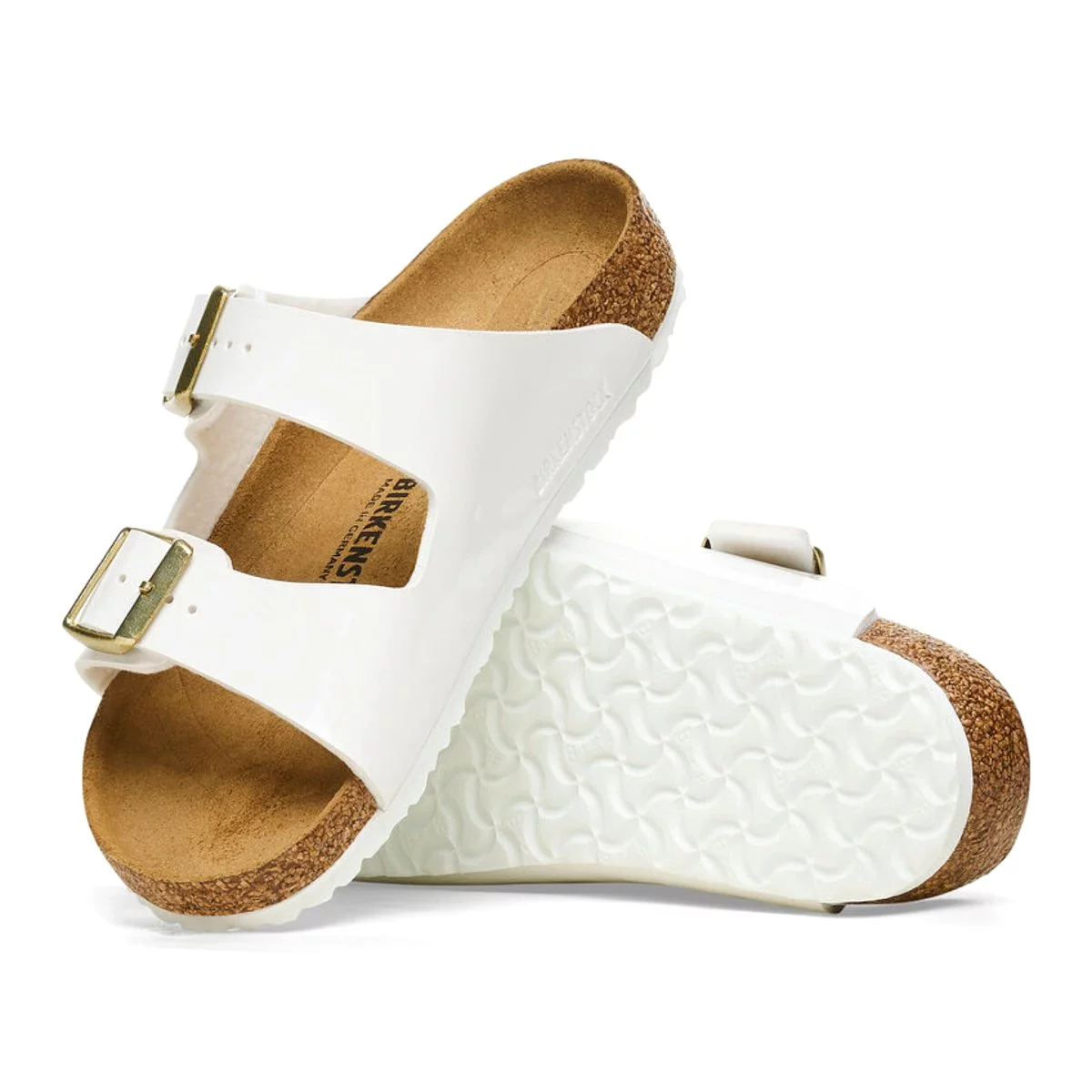 Birkenstock Girl's Arizona Patent White