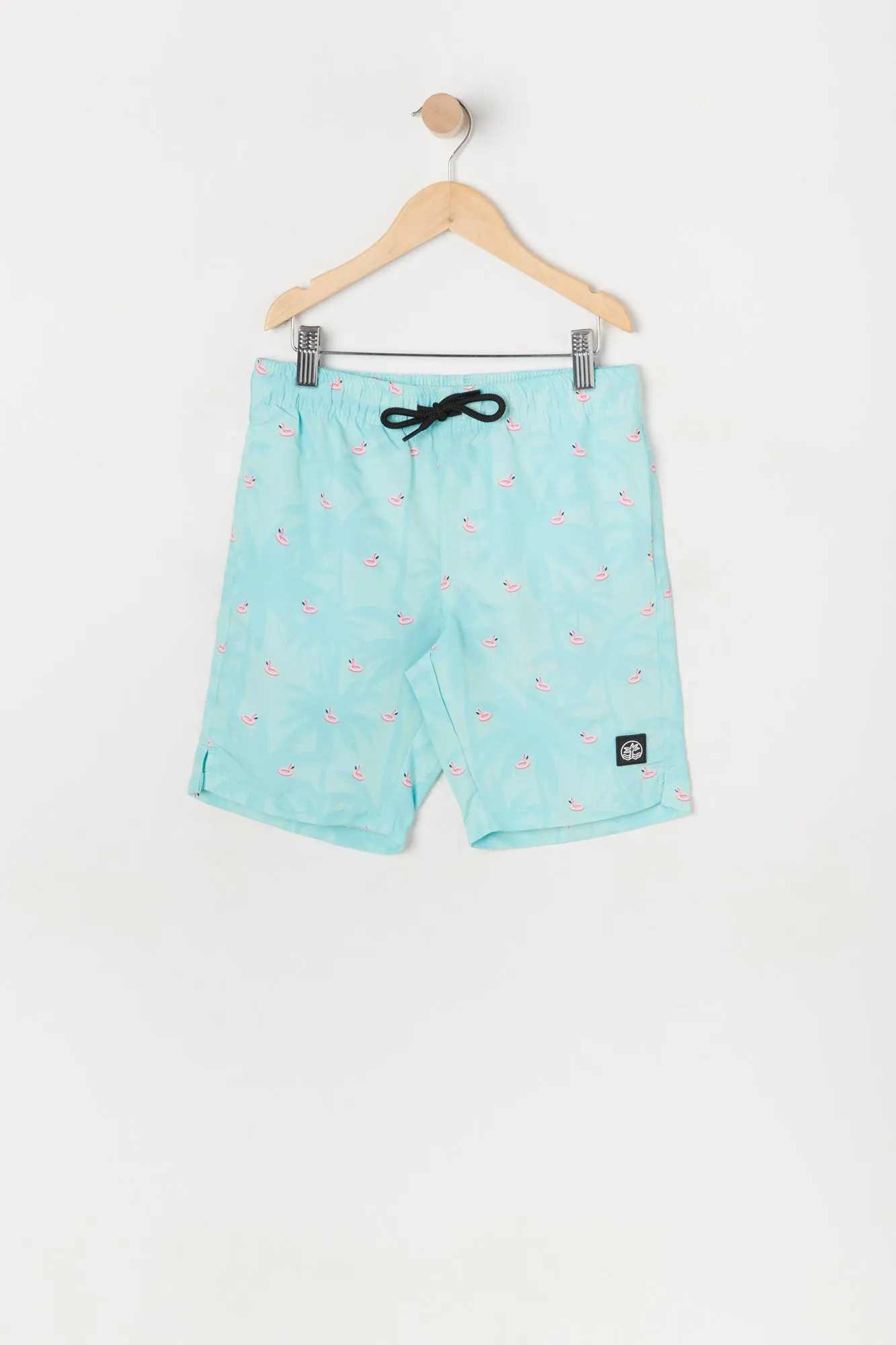 Boys Flamingo Floatie Ditsy Print Board Short