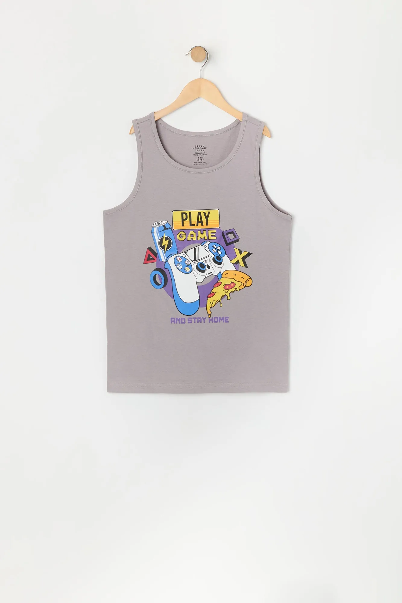 Boys Play Games Graphic Tank