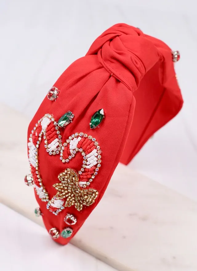 Candy Cane Dreams Headband RED