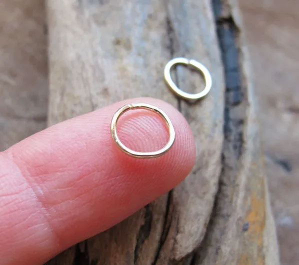 Cartilage Gold Filled Hoop Earrings - Helix / Tragus / Nose ring