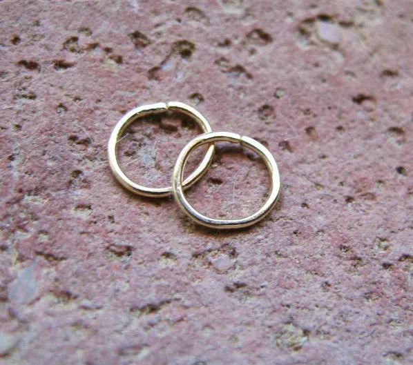 Cartilage Gold Filled Hoop Earrings - Helix / Tragus / Nose ring