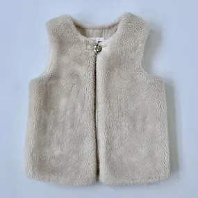 Chloé Cream Faux Fur Gilet: 10 Years