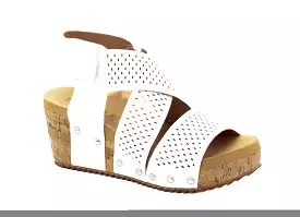 Corky's Ivory Snake Guilty Pleasure Sandals