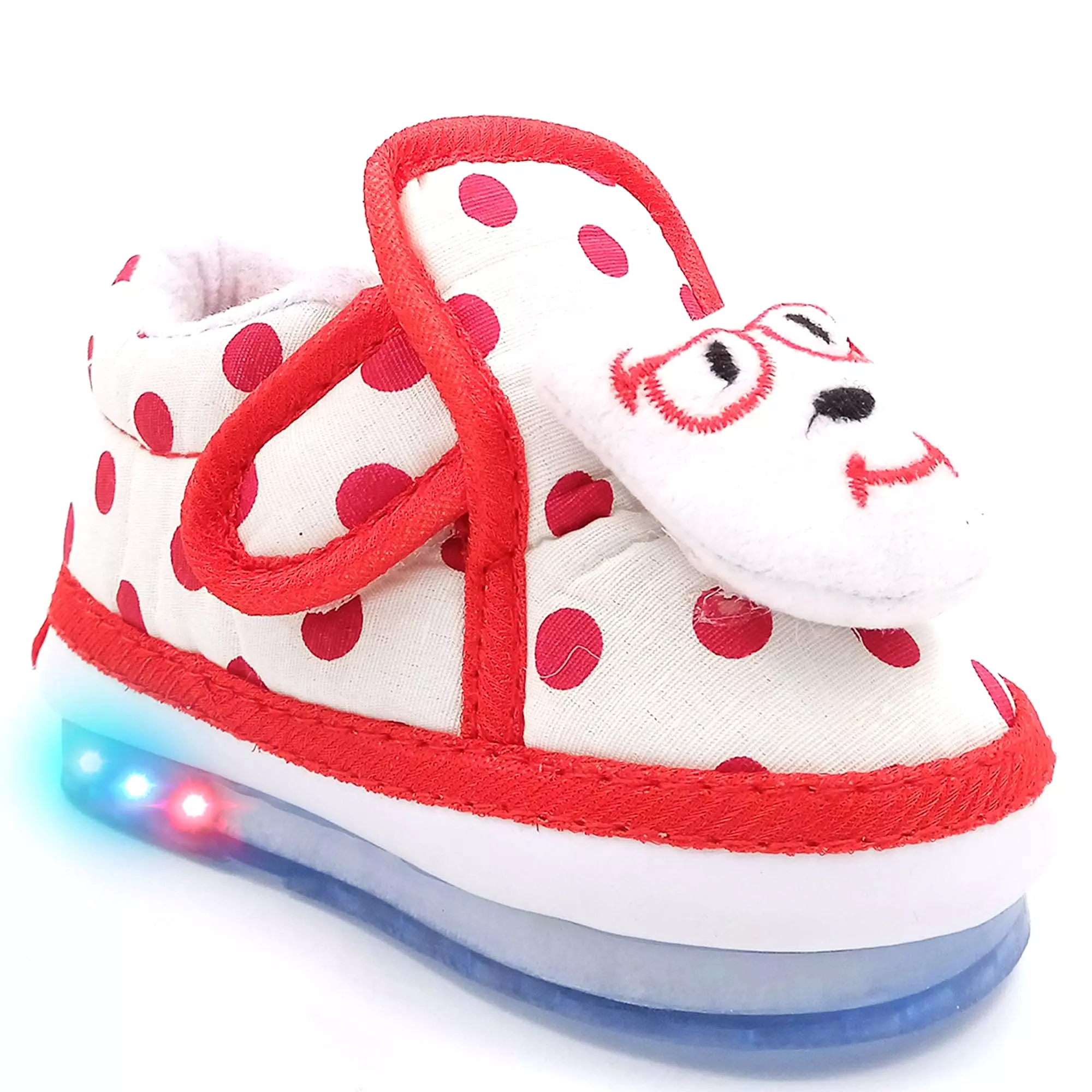 Cute-Puppy Chu Chu LED Polka Boots