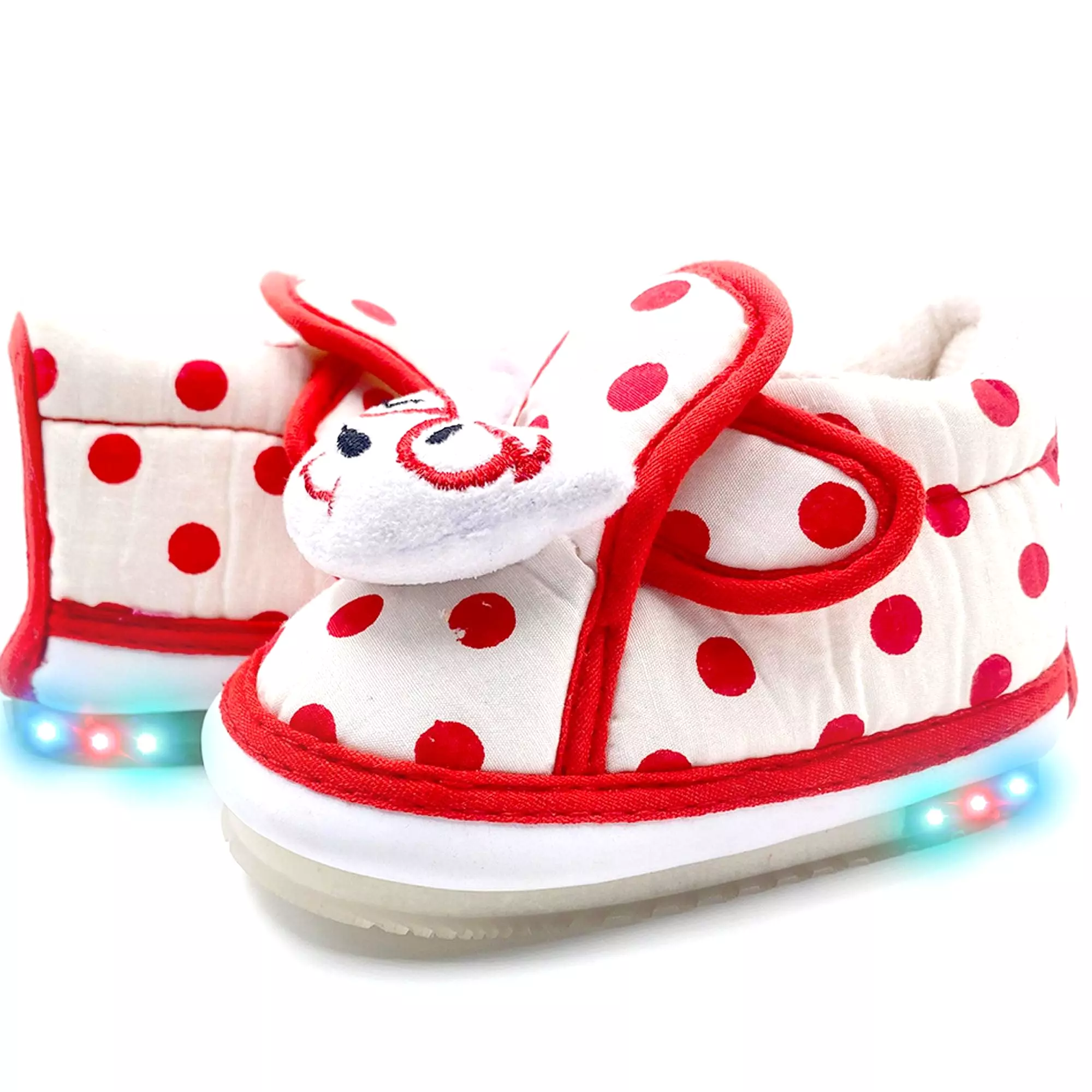 Cute-Puppy Chu Chu LED Polka Boots