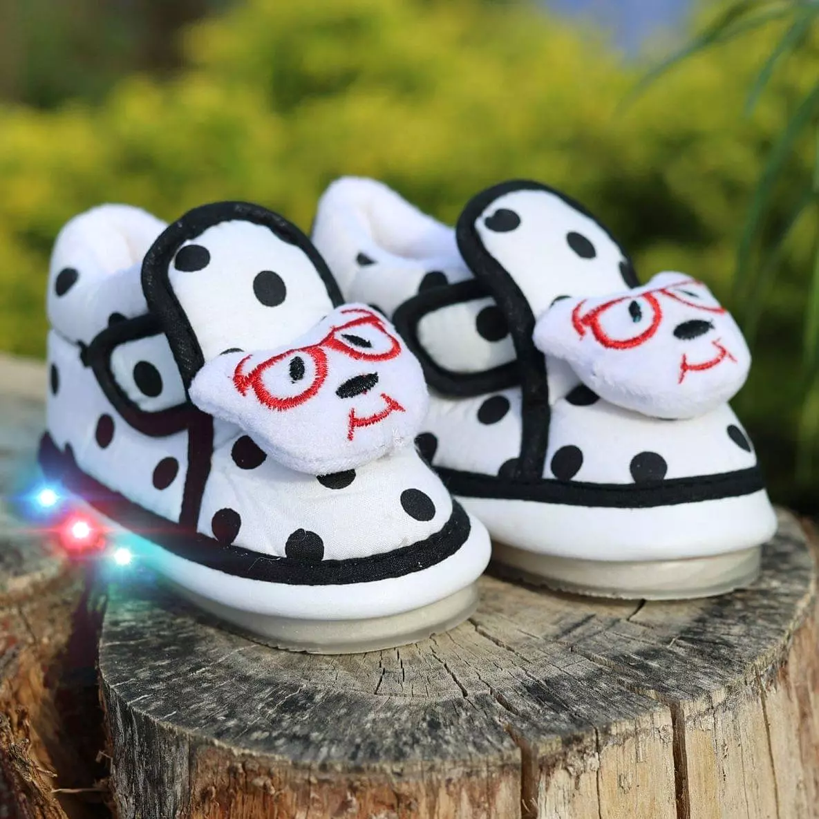 Cute-Puppy Chu Chu LED Polka Boots