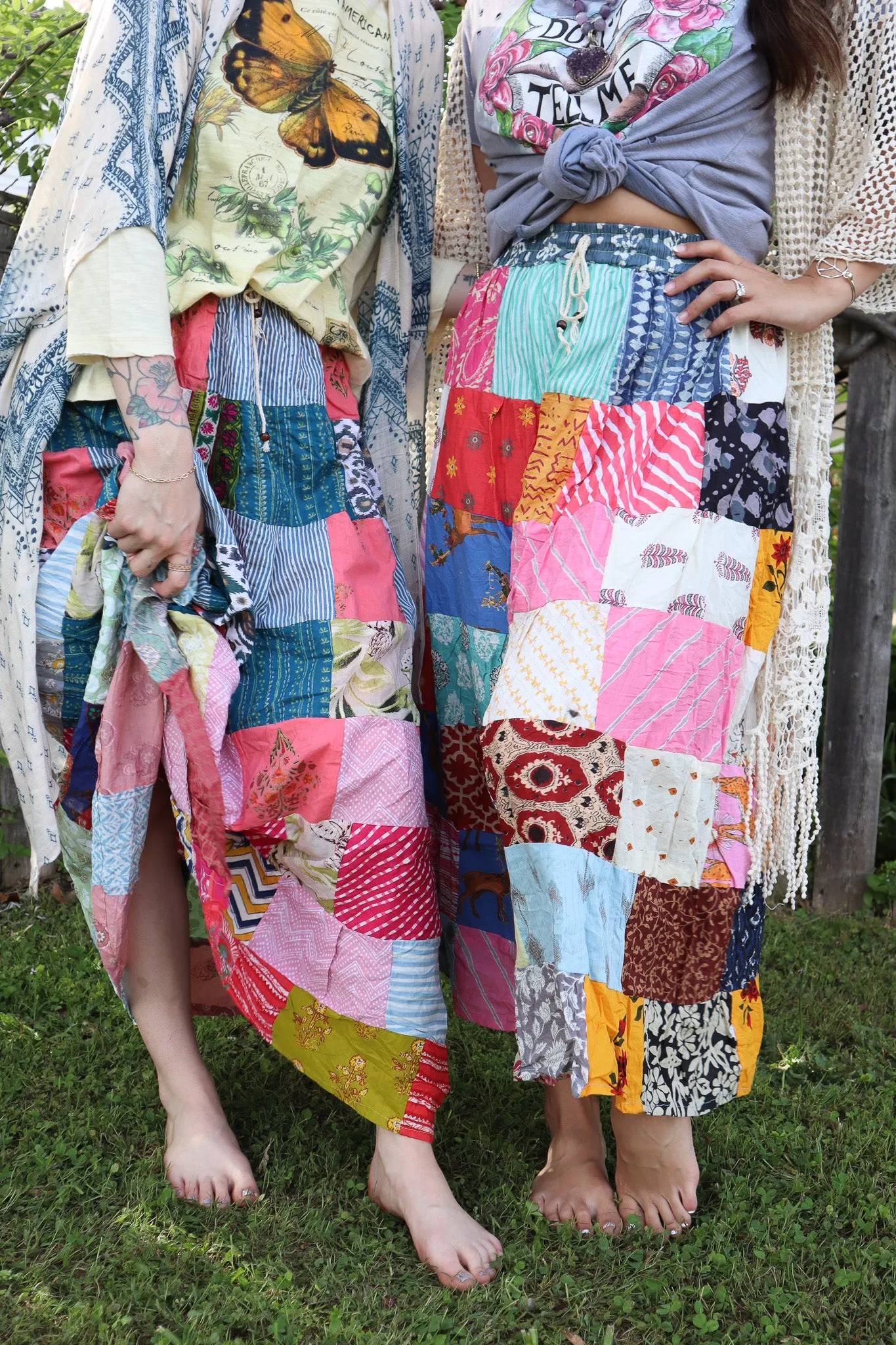 Ella Patchwork Maxi Skirt