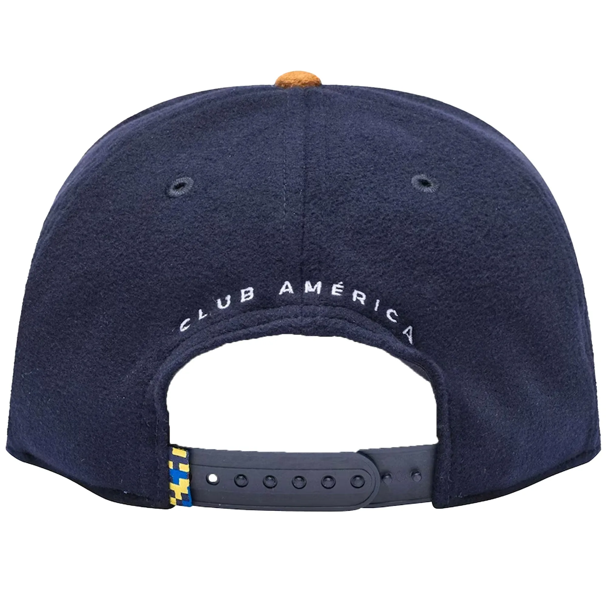 Fan Ink Club America Snapback Hat Navy/Brown