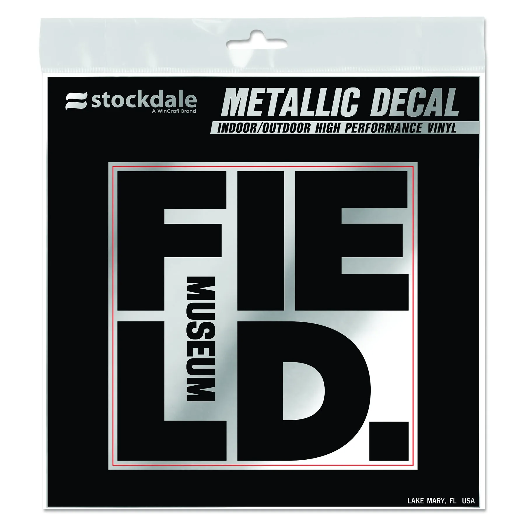 Field Museum Metallic Decal