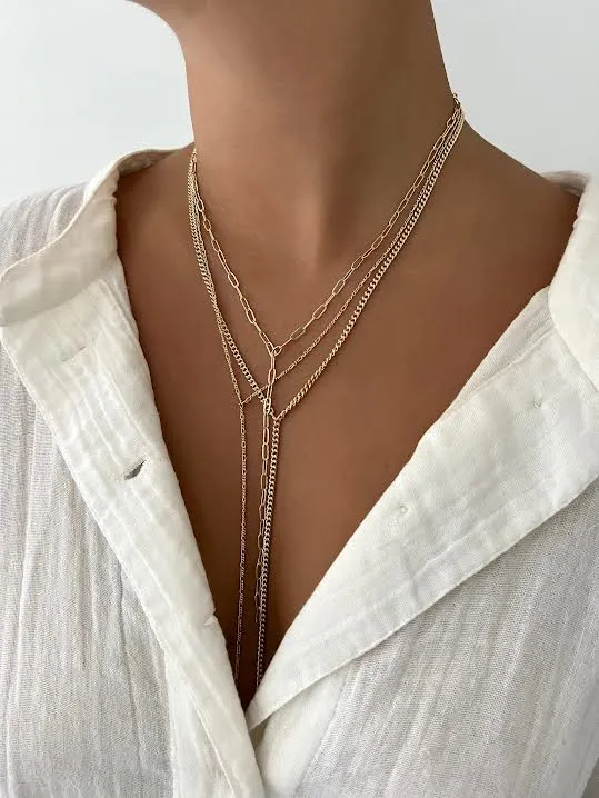 GABI LARIAT NECKLACE