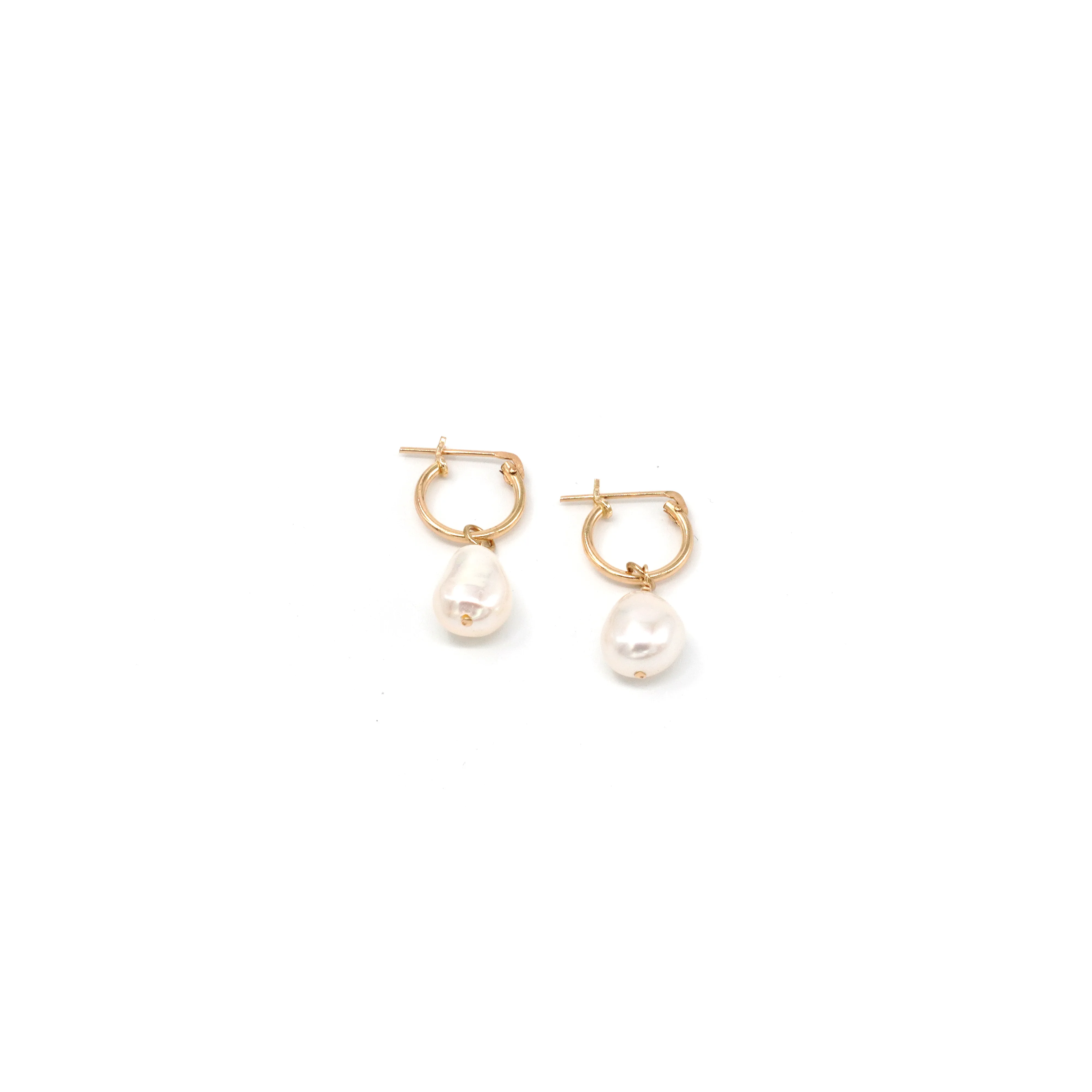 Gold Filled Alina Pearl Hoops Wholesale