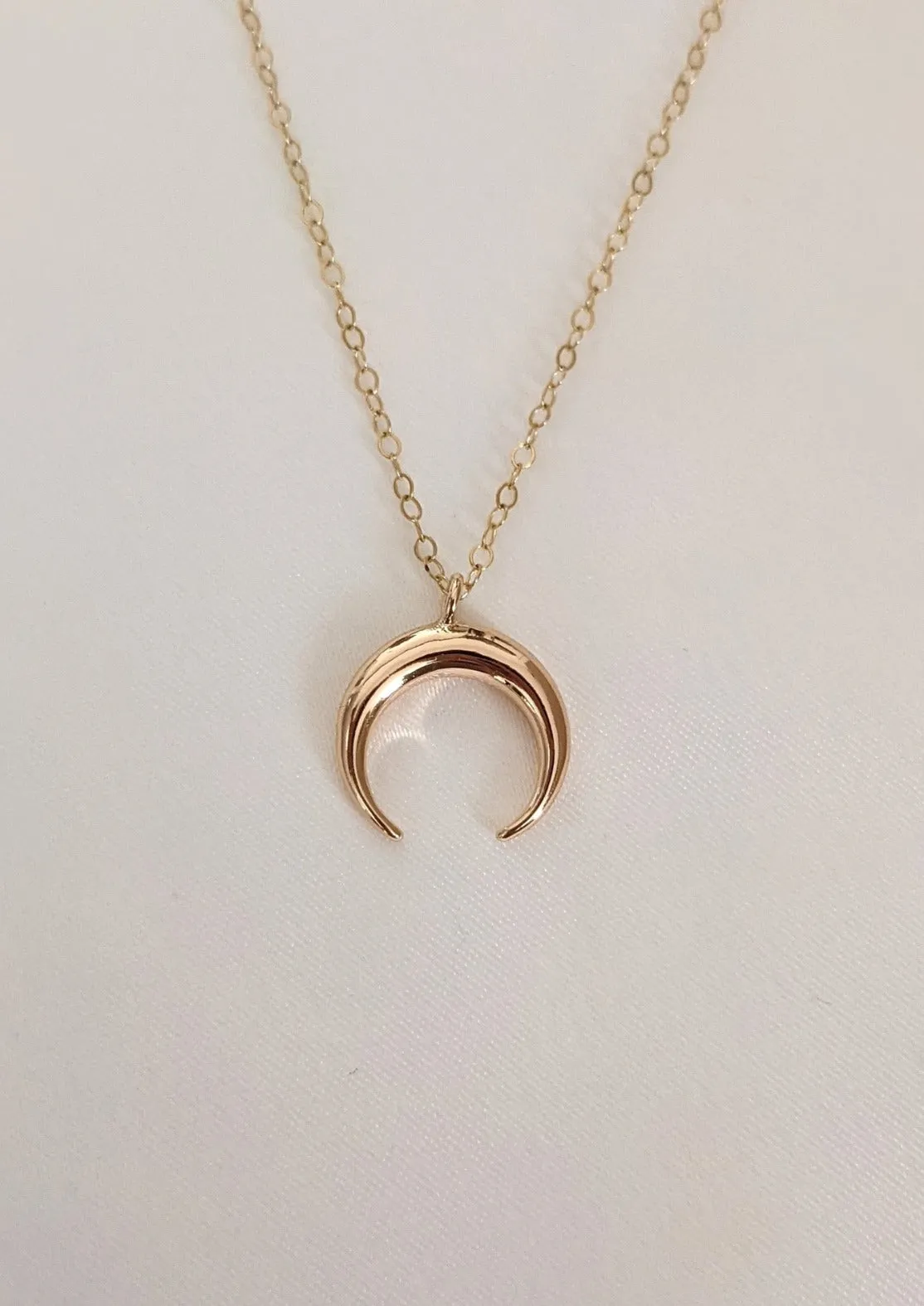 Gold Horn Necklace by Layer the Love