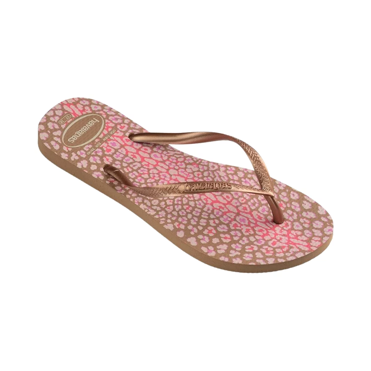 Havaianas Girl's Slim Animals Rose Gold (Sizes 3536-3738)