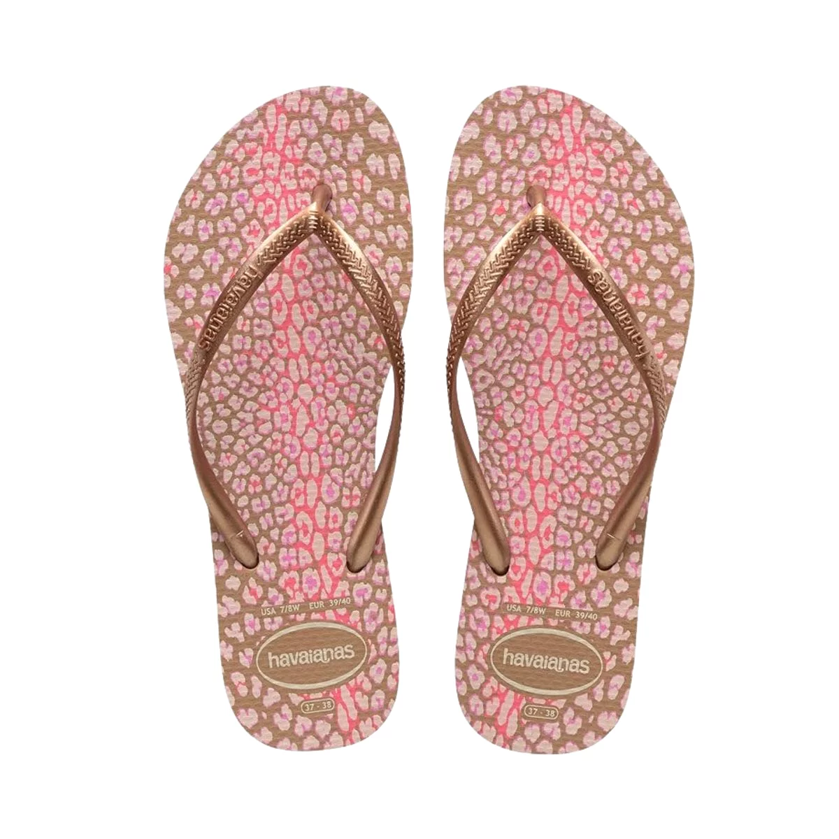 Havaianas Girl's Slim Animals Rose Gold (Sizes 3536-3738)