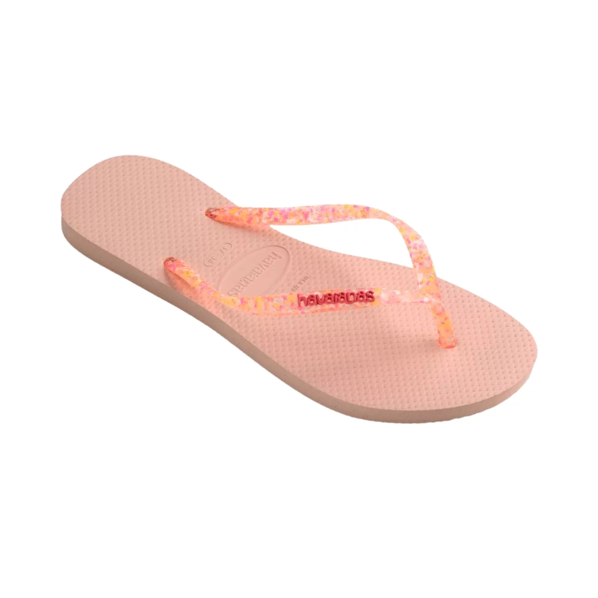 Havaianas Girl's Slim Glitter iridescent Pink (Sizes 2728-3334)