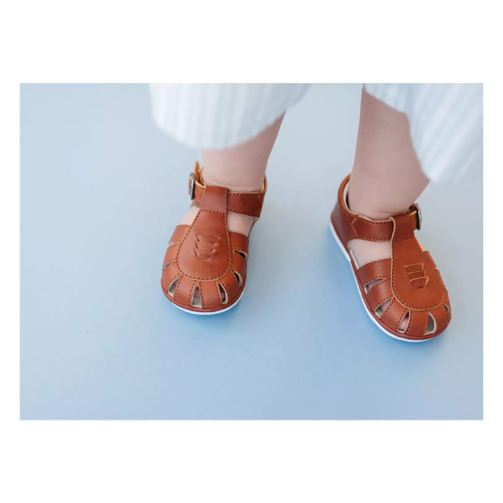 Henry Caged Leather Sandal (Baby)