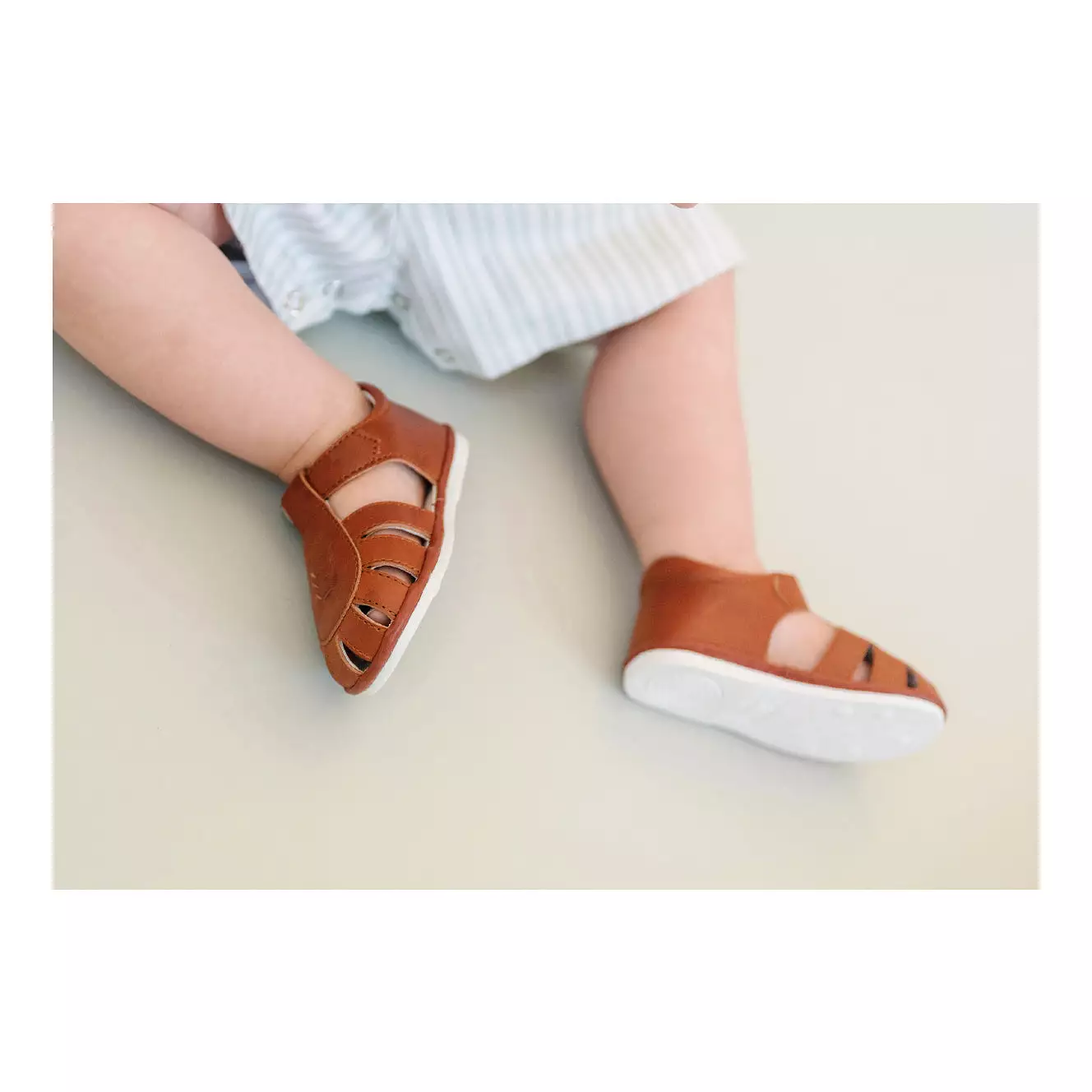 Henry Caged Leather Sandal (Baby)