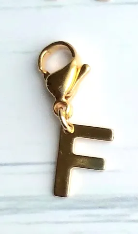 Letter F Charm