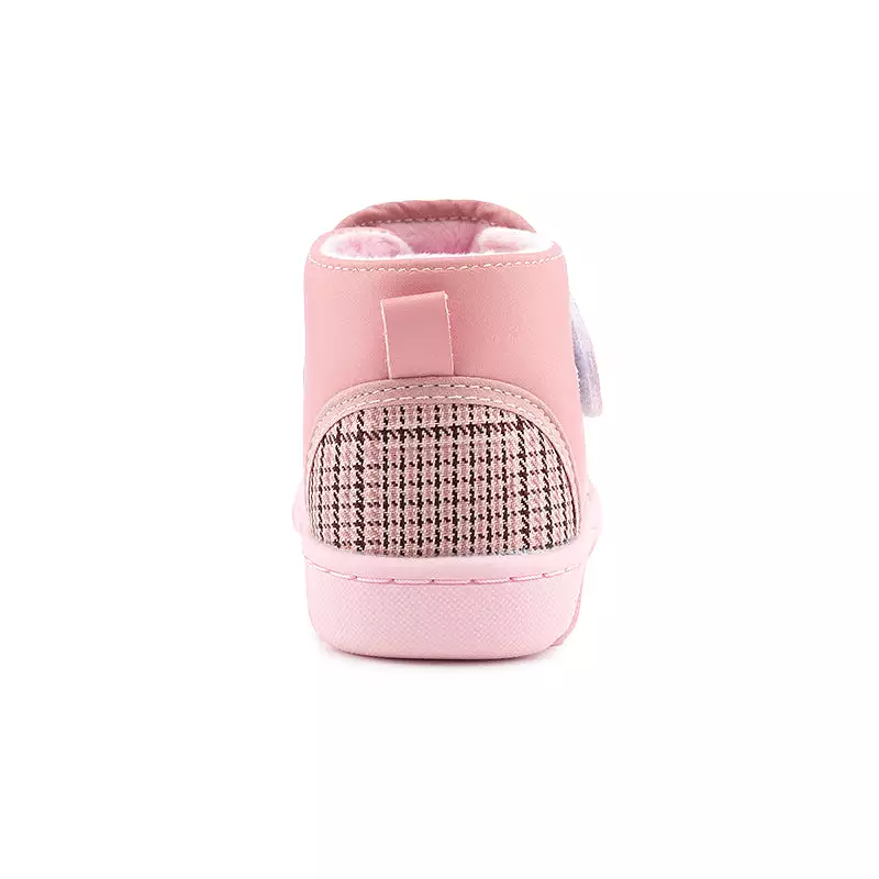 LUNA pink and plaid girls baby and toddler boots