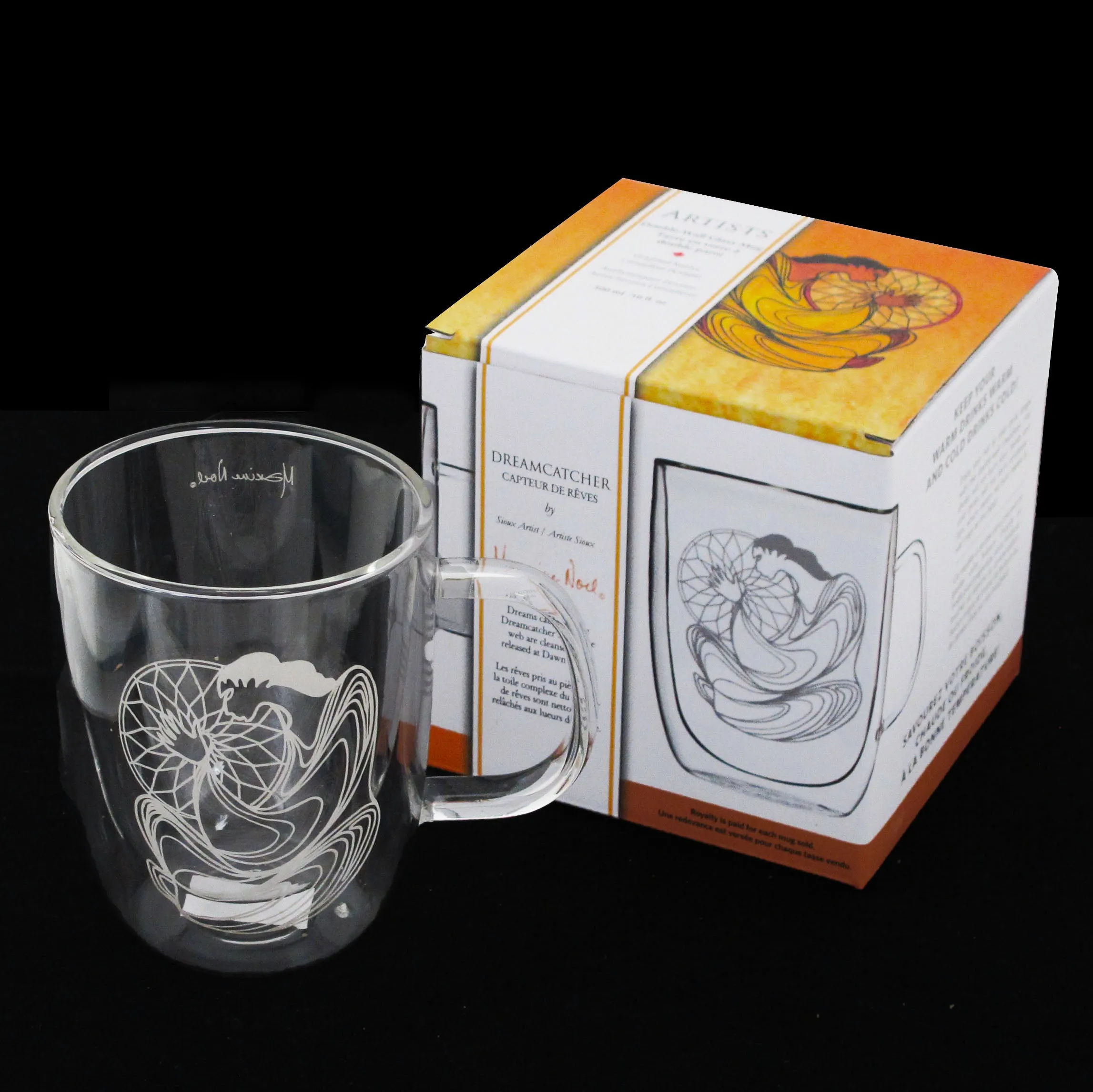 Maxine Noel Dreamcatcher Double-Wall Glass Mug