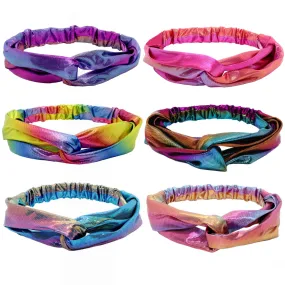 Metallic Mermaid Knot Headbands - 6 Pack