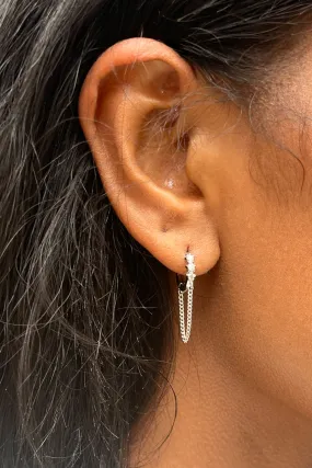 Mini Drop Hoop Earrings