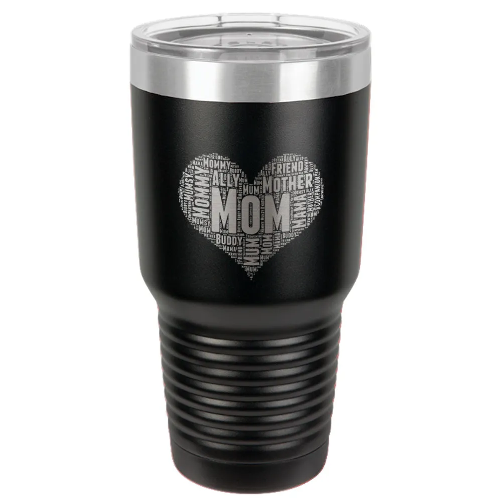 Mom Heart Stainless Steel Tumbler