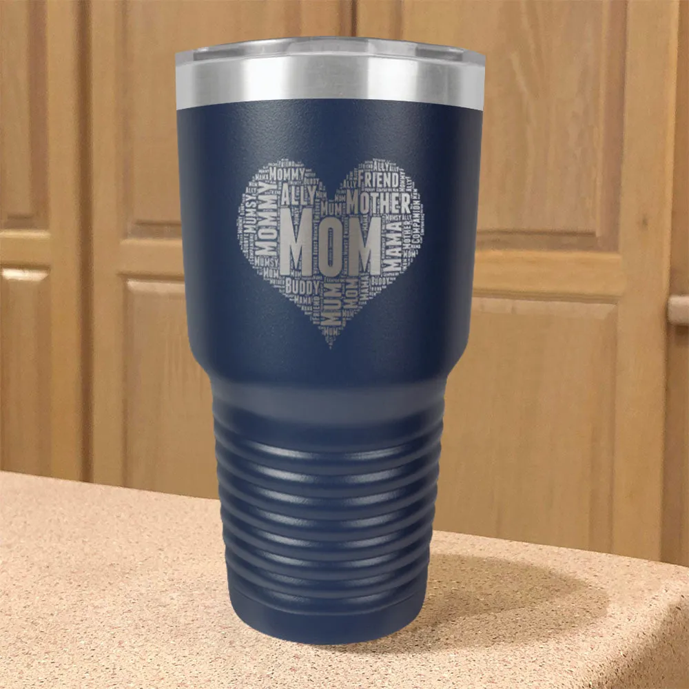 Mom Heart Stainless Steel Tumbler