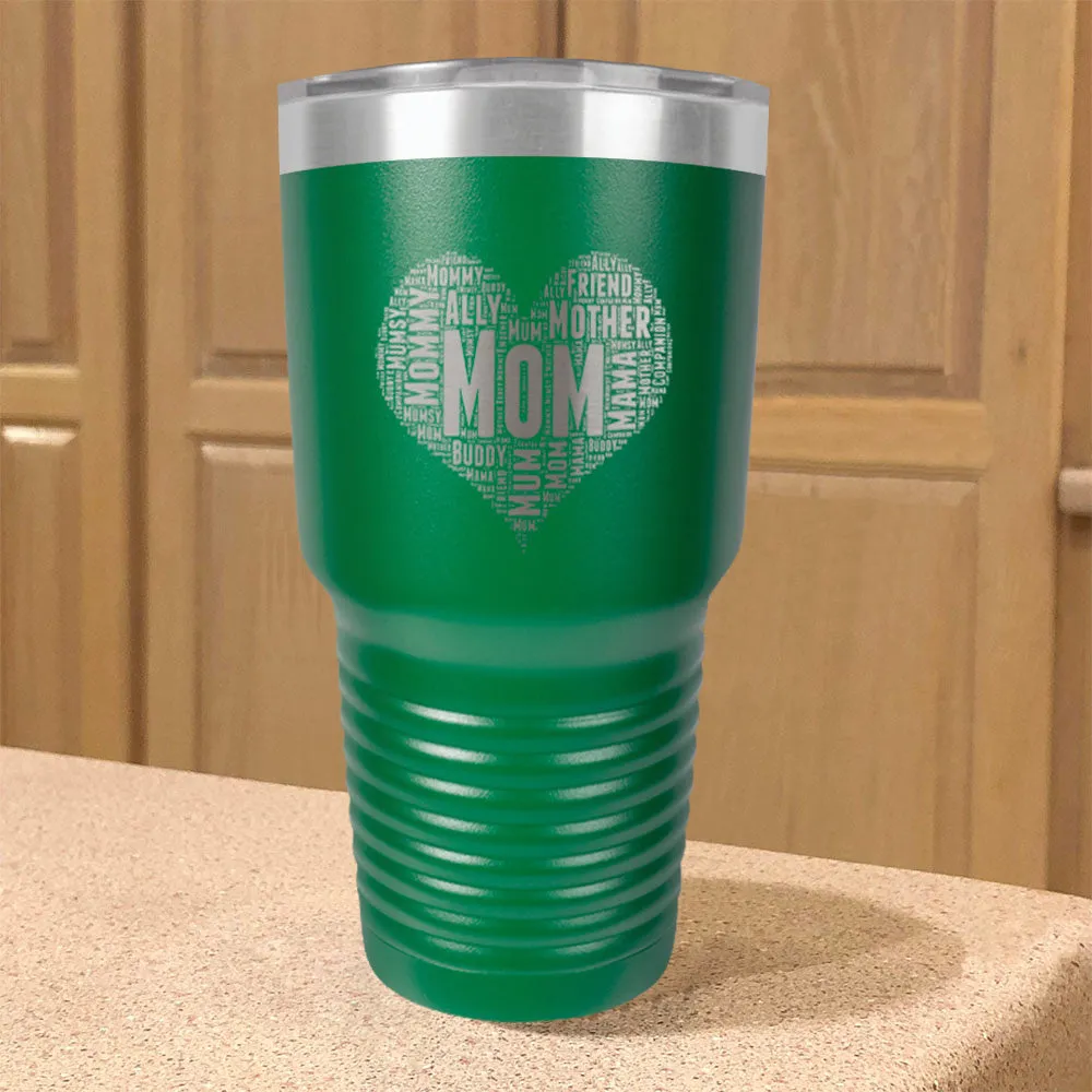 Mom Heart Stainless Steel Tumbler