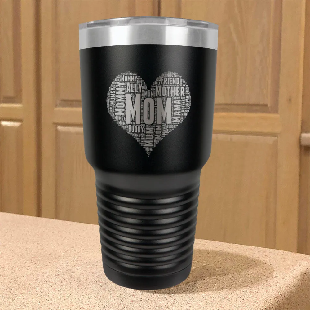 Mom Heart Stainless Steel Tumbler