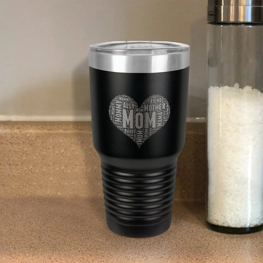 Mom Heart Stainless Steel Tumbler