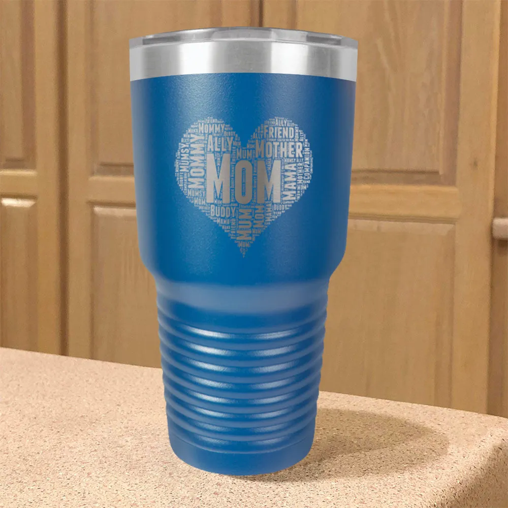 Mom Heart Stainless Steel Tumbler