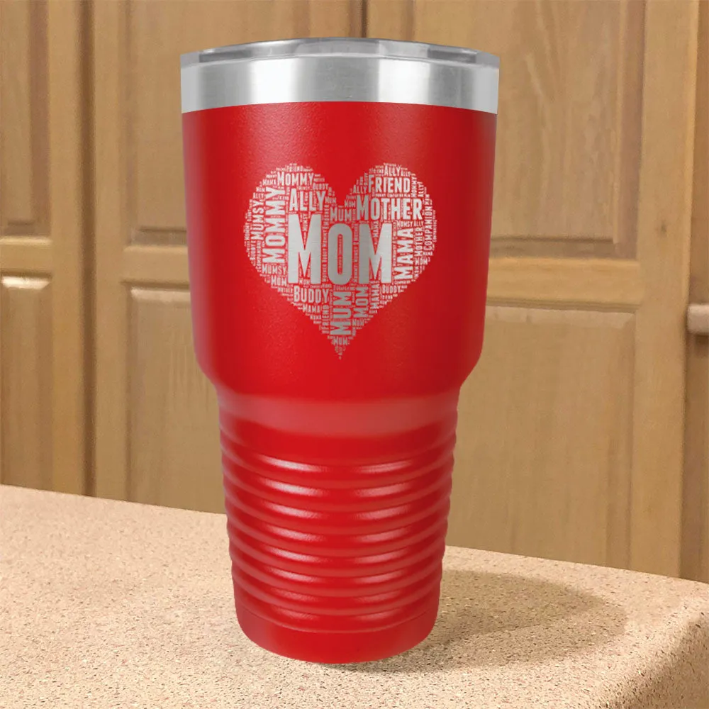 Mom Heart Stainless Steel Tumbler