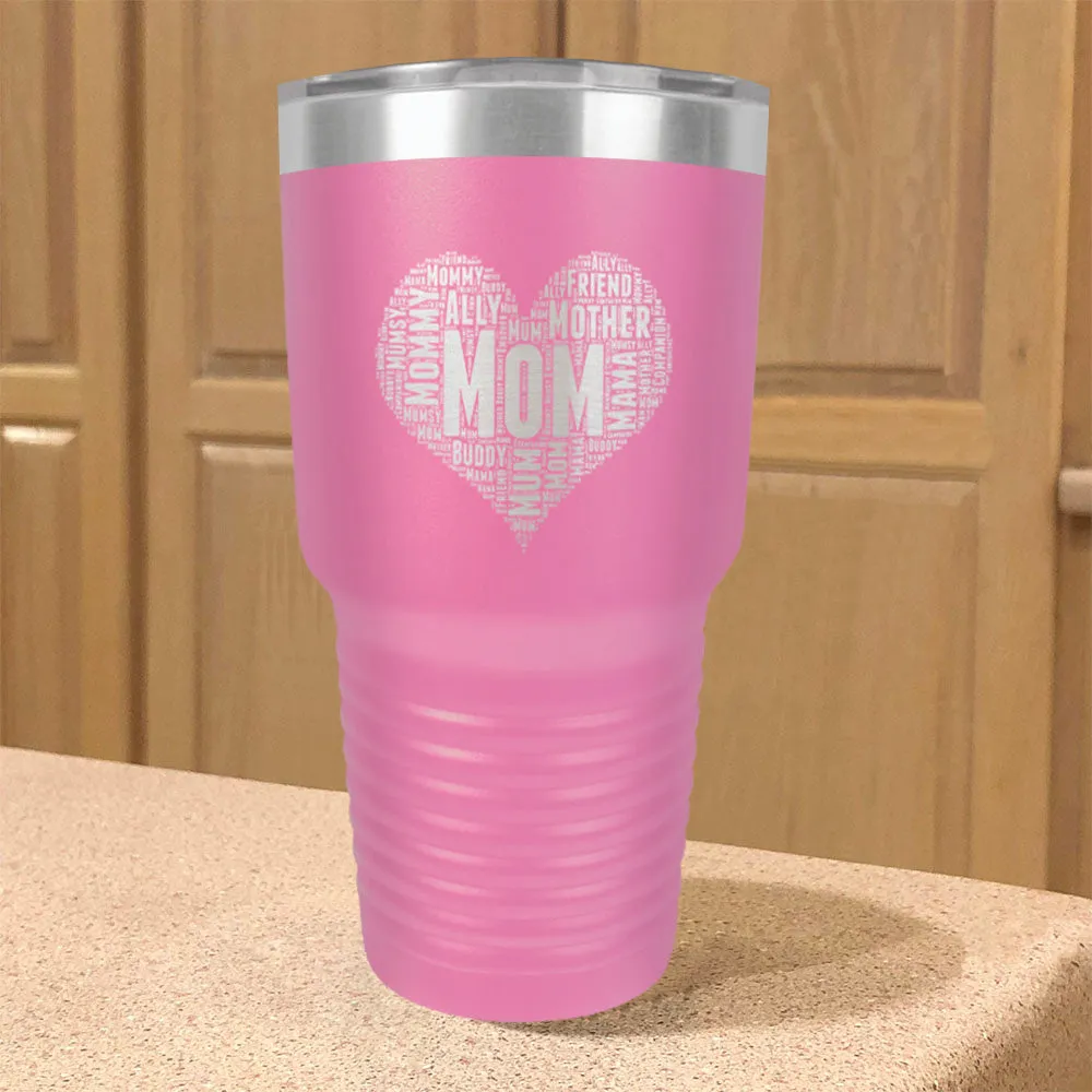 Mom Heart Stainless Steel Tumbler