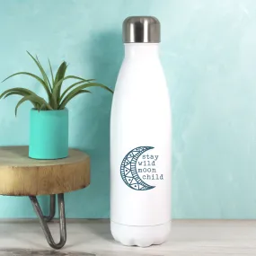 Moon Child Water Bottle - Dark Blue