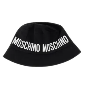 Moschino Bucket Hat Logo Black