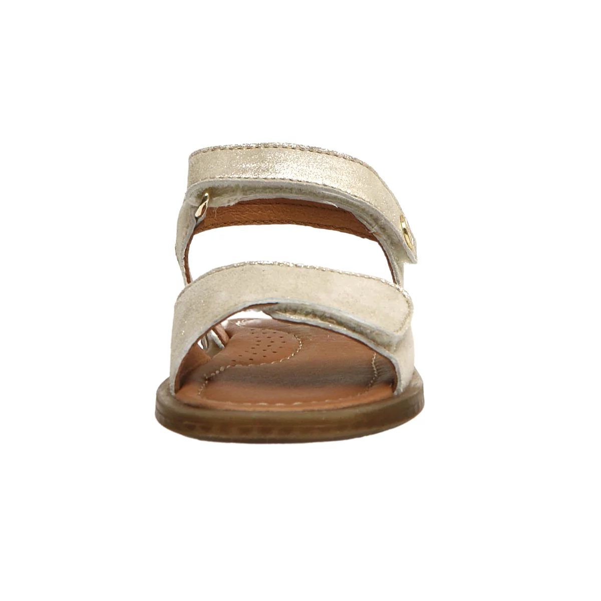 Naturino Girl's (Sizes 28-29) Aryli Platinum Velcro Sandal