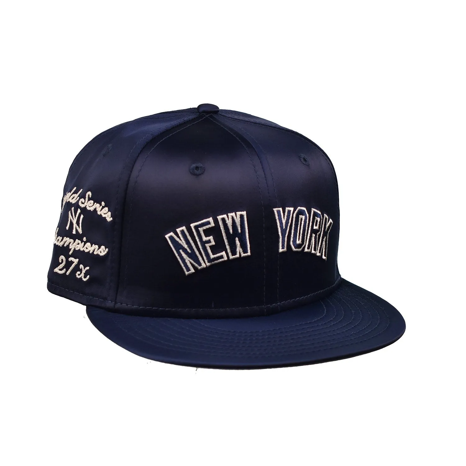 New Era New York Yankees Satin Script 9Fifty Men's Snapback Hat Navy