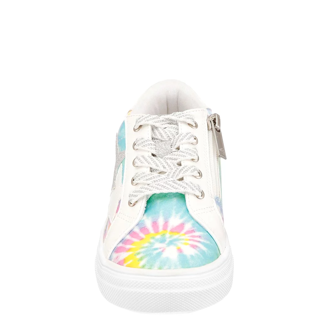 Nina Girls multi tie dye star lizzet sneaker