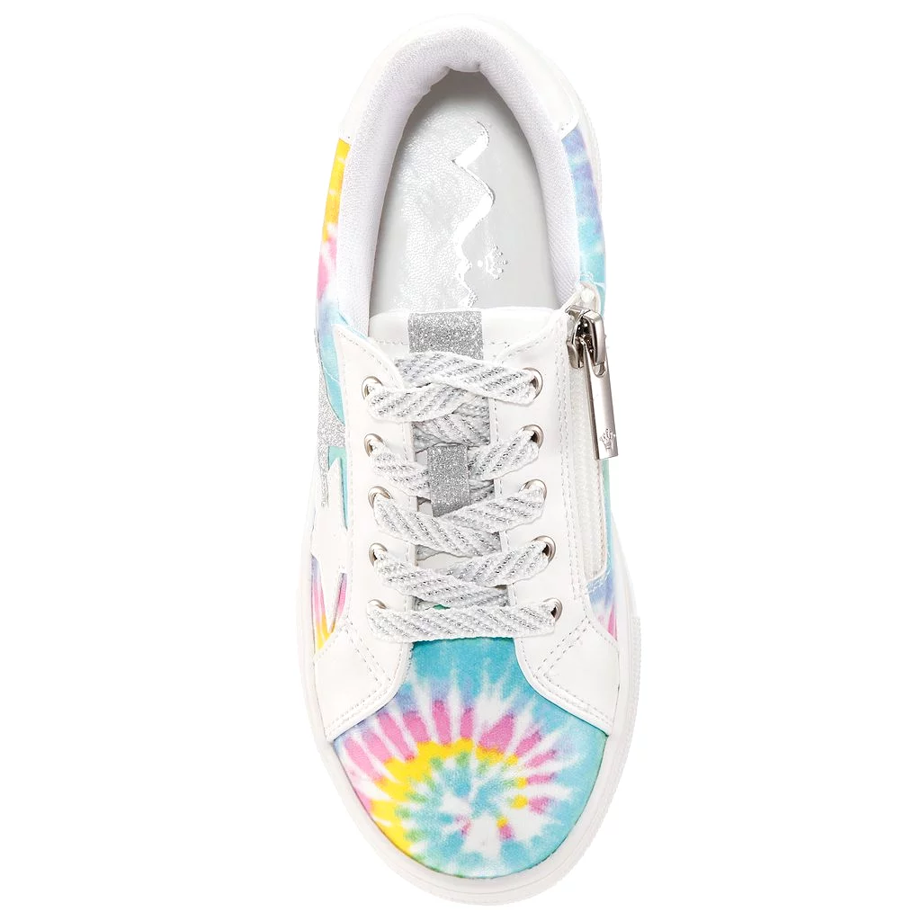 Nina Girls multi tie dye star lizzet sneaker