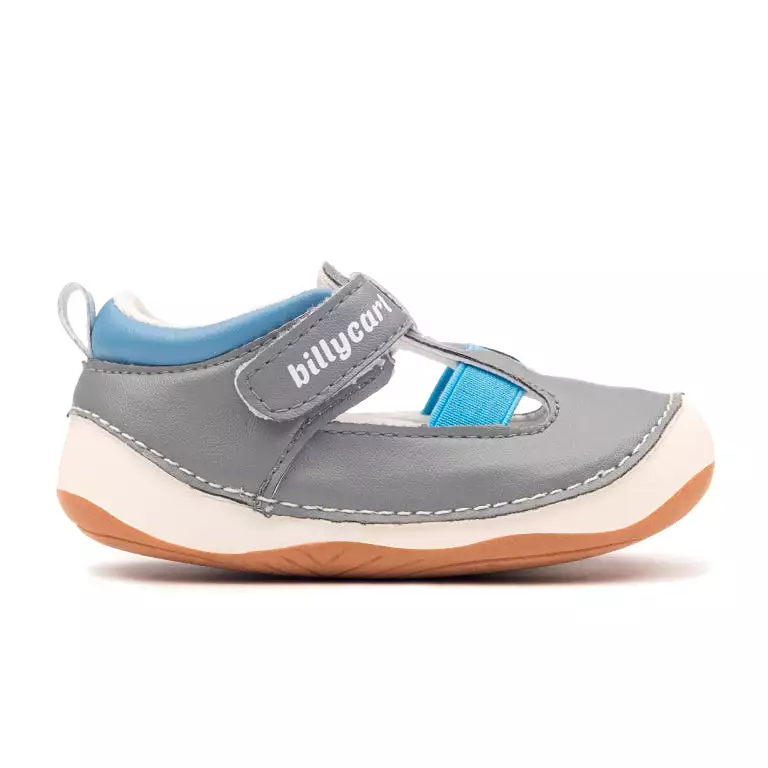 NOAH grey and blue baby and toddler boys sandals