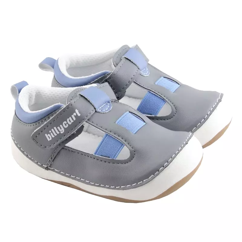 NOAH grey and blue baby and toddler boys sandals